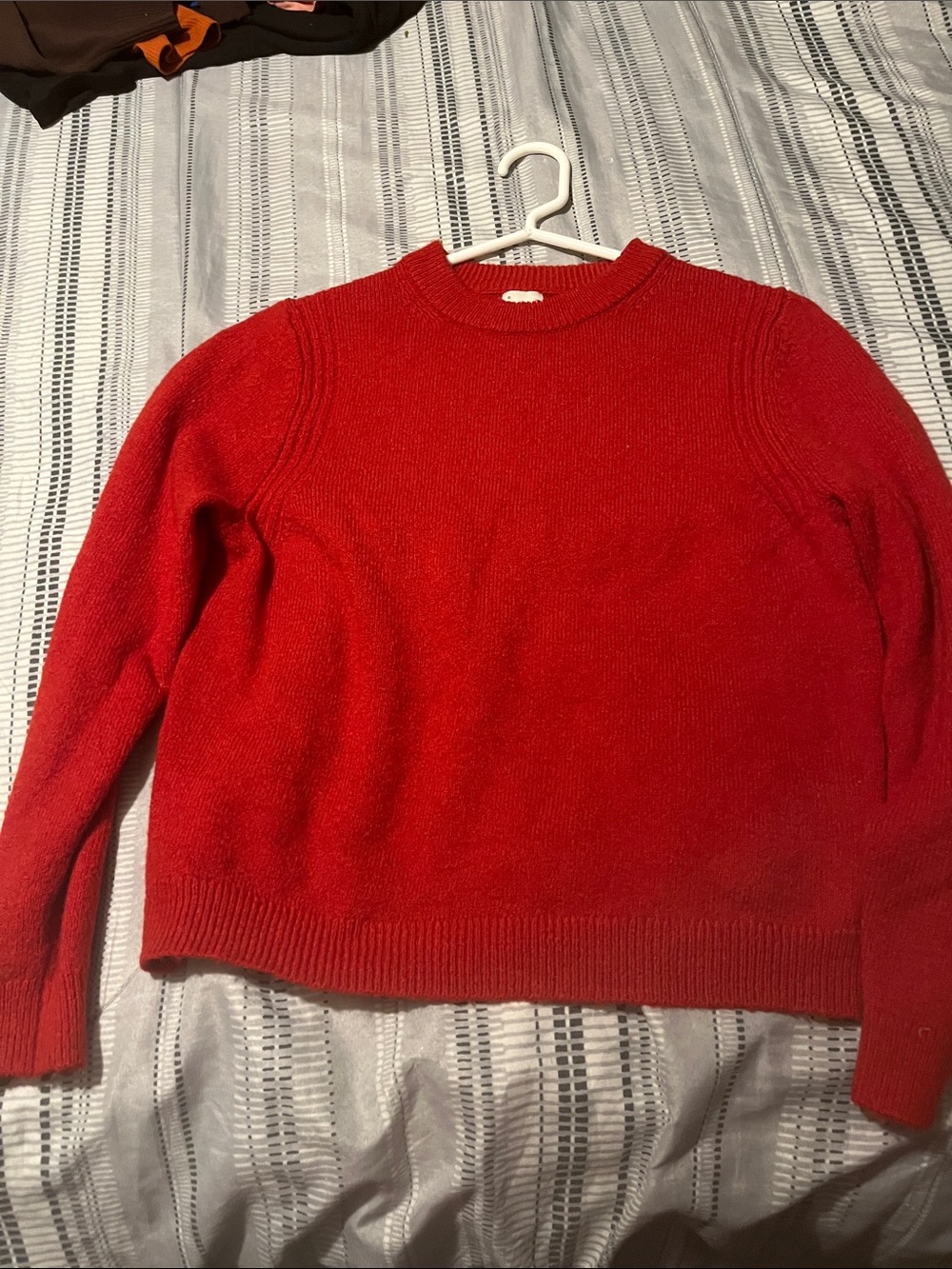 a new day Red Crewneck Sweater - Classic Knit